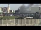 Calais: incendie en cours à l'usine Tioxide