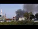 Calais: incendie à l'usine Tioxide