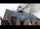 Incendie rue de la Pierraille Froidchapelle