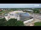 L'immense chantier de l'Espace Mayenne filmé depuis un drone