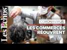 Coiffeurs, magasins... Les commerces rouvrent, éprouvés par la crise