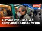 Déconfinement : des lignes du métro parisien brièvement bondées