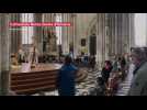 Amiens : première messe post-confinement en la cathédrale Notre-Dame