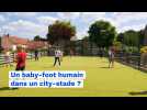 À Busnes, un baby-foot géant pour les écoliers de la commune