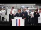 Etaples: Emmanuel Macron en visite chez Valeo