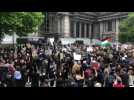 Black Lives Matter : Manifestation statique place Poelaert à Bruxelles