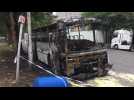 Bruxelles : un bus scolaire et un camion partis en fumées (vidéo Germani)