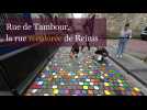 La rue de Tambour à Reims retrouve ses plus belles couleurs