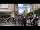 Pistes cyclables retirées à Amiens : des cyclistes manifestent en centre-ville