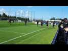 Football: premier entraînement pour le club de Bruges