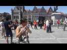 Tournai Grand Place Manif secteur culturel