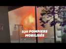 11 pompiers blessés dans un impressionnant incendie à Los Angeles