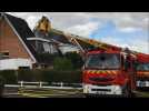 Feu de toiture à Loos-en-Gohelle