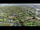 Drone de vue : les hortillonnages d'Amiens