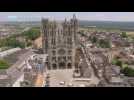 Drone de vue : la cathédrale de Laon