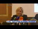 Marine Le Pen repond a Emmanuel Macron