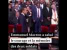 Hommage national : Emmanuel Macron salue les soldats 