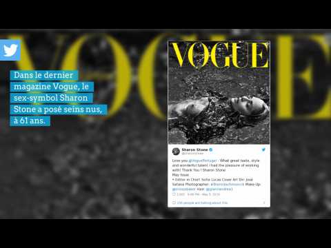 VIDEO : Sharon Stone topless dans Vogue  61 ans, un clin d'oeil  Basic Instinct