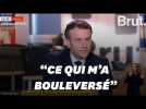 L'émotion de Macron à l'évocation de Paty et du terrorisme