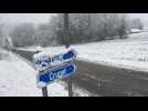 Jolies chutes de neige dans la région de Crupet ( Namur )
