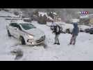 Tempête Bella : la circulation bloquée par la neige dans le Puy-de-Dôme
