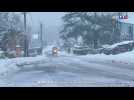 La neige tombe en abondance dans le Nord-Est de l'Hexagone