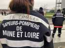 Manifestation des sapeurs-pompiers volontaires du Maine-et-Loire