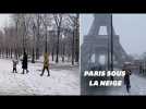 Les images des chutes de neige à Paris et dans le Nord de la France