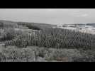 La neige dans la province du Luxembourg et à Namur