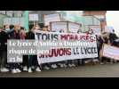 Manifestation au lycée d'Authie à Doullens le 4 février 2020