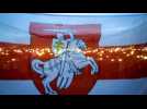 Pour la journée de Solidarité avec le Bélarus, Riga se pare des couleurs de l'opposition