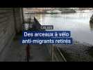 CALAIS - Des arceaux à vélos anti-migrants retirés