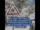 Les premiers flocons de l'année ont recouvert une partie du Var