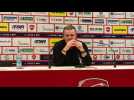 Football : Olivier Guégan dépité après la défaite de Valenciennes contre Nancy en Ligue 2