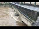 Lot : la ville de Figeac frappée par la tempête Justine, le pont Gambetta fermé