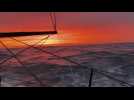 Vendée Globe : Armel Tripon et un superbe lever de soleil