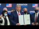 Trump signe un décret pour prioriser la livraison de vaccins aux Etats-Unis avant les autres pays