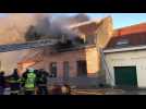 Incendie dans une maison de la rue de la Gare, à Vieux-Berquin
