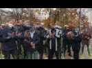 Manifestation de policiers devant la préfecture de l'Aube