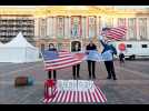Toulouse : les Démocrates célèbrent l'investiture du président américain Joe Biden devant le Capitole