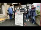 Les aides-soignantes du SSIAD de la Croix-Rouge d'Épernay en grève