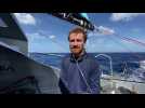 Benjamin Dutreux vit une belle journée à bord de son bateau