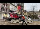 Démontage du grand sapin de Sedan