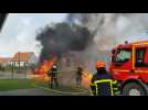 Un incendie se déclare dans une camionnette à Saint-Inglevert