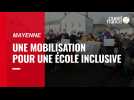 Manifestation en faveur de l'école inclusive à Mayenne