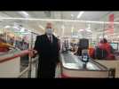 Arras : le préfet vérifie les mesures sanitaires à Auchan