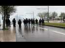 Les forces de l'ordre dispersent les manifestants
