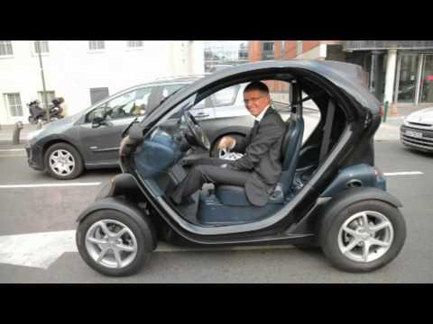 Carlos Tavares in Renault Twizy for the special evening at l'Atelier Renault on July 5th, 2011