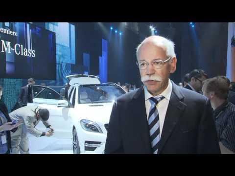 Mercedes Benz M Class 2011 World premiere Statement 1 Dr  Dieter Zetsche