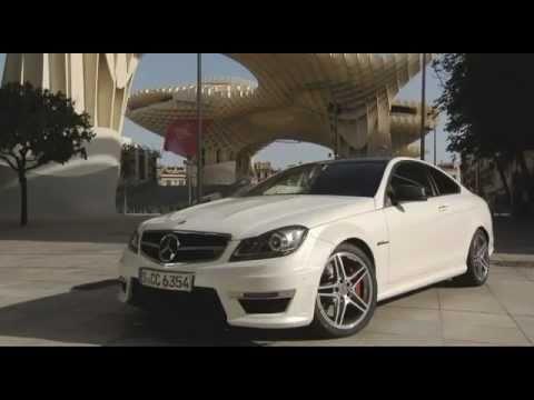 Mercedes Benz C Class Coupe AMG Driving Event May Sevilla 2011 Diamond White